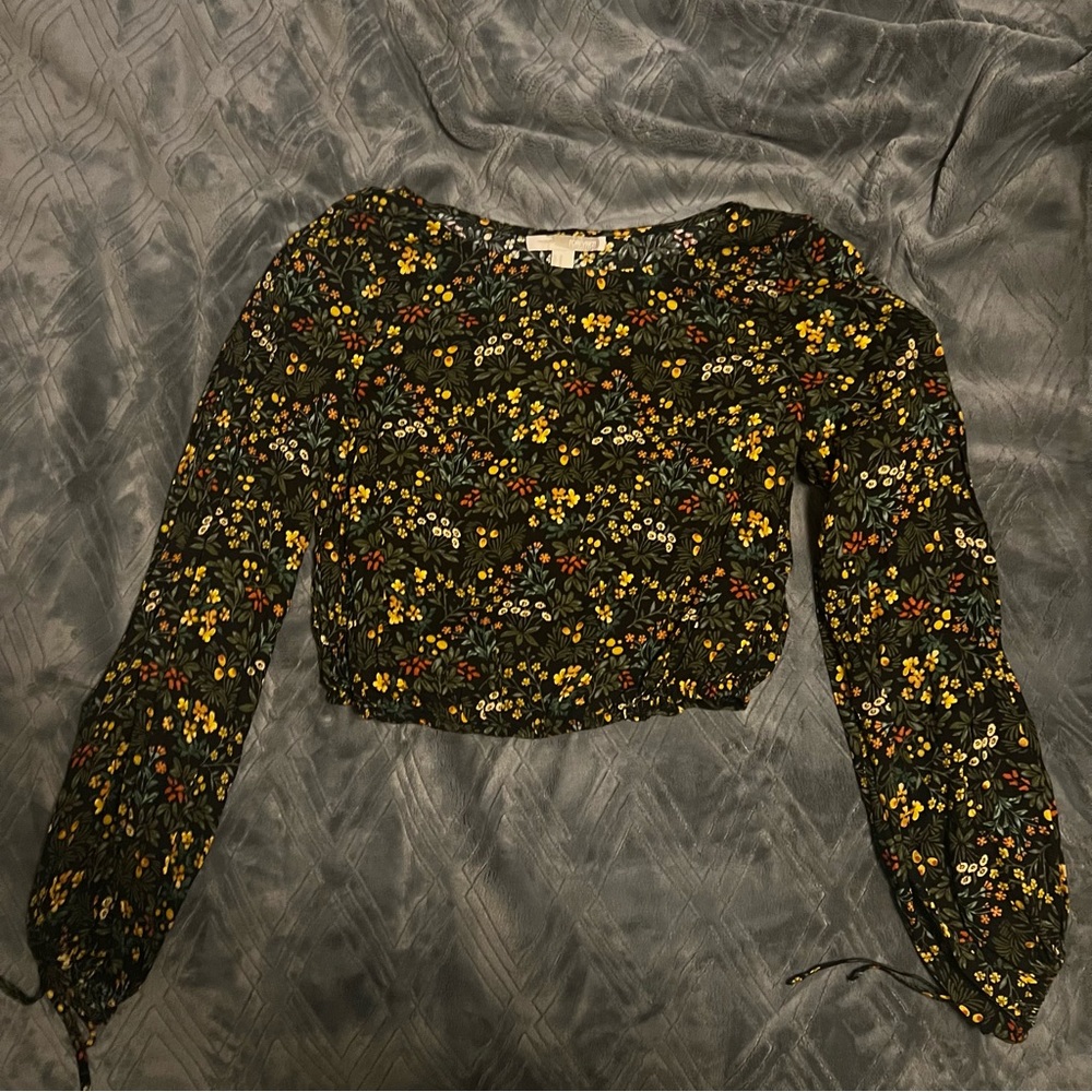 Forever 21 Floral Crop Top